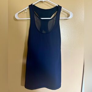Lululemon Authentic Size 6 Navy Blue Women's Tank Top with build in bra